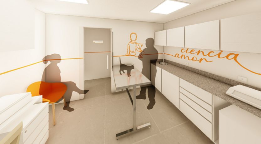 Interior da clínica